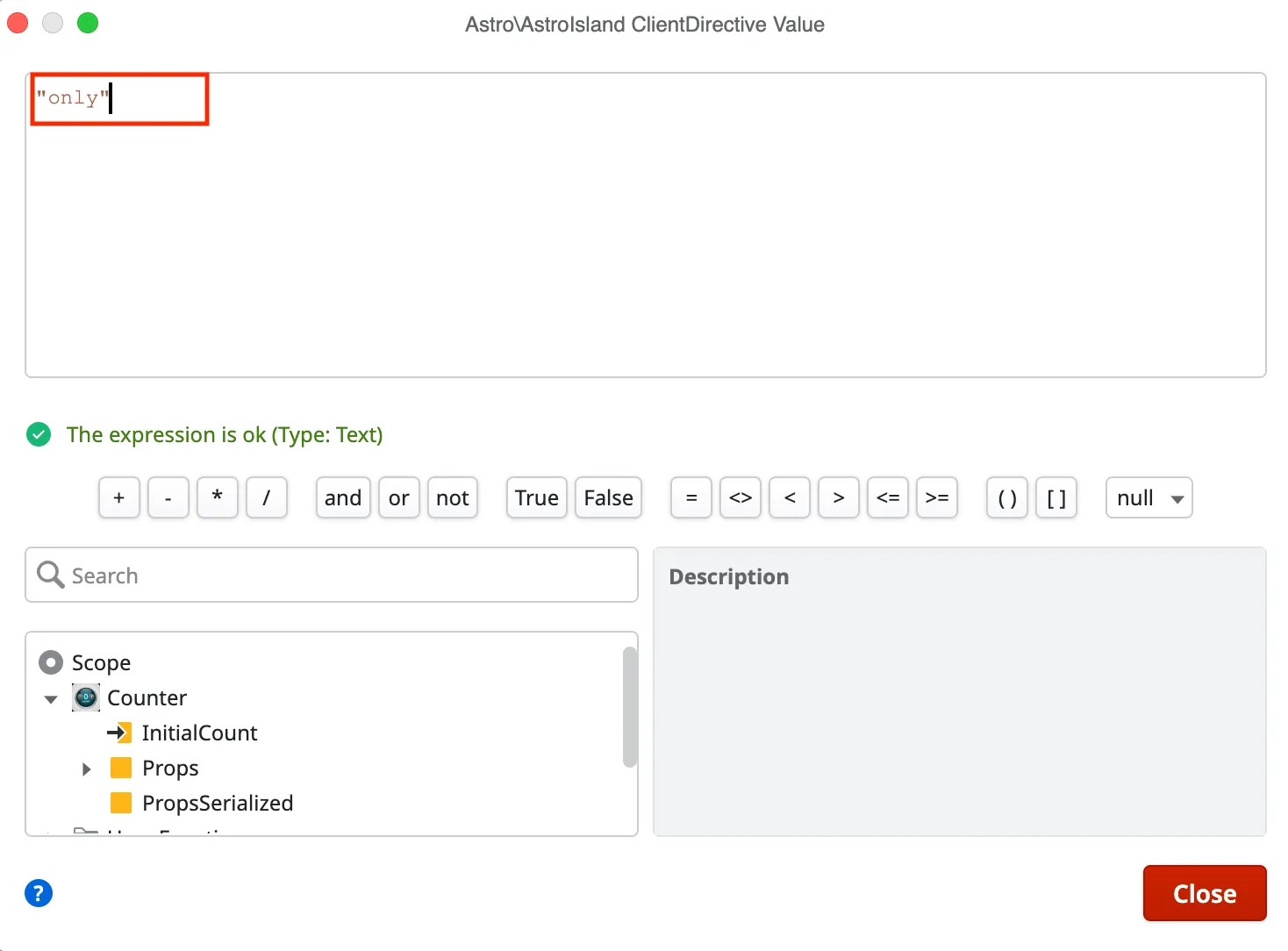 Set the Client Directive value