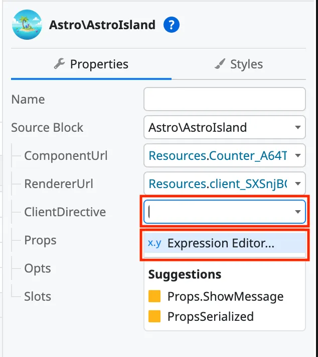 Select Client Directive