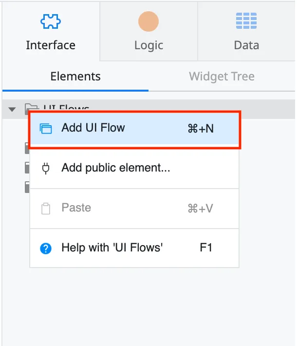 Add module UI Flow