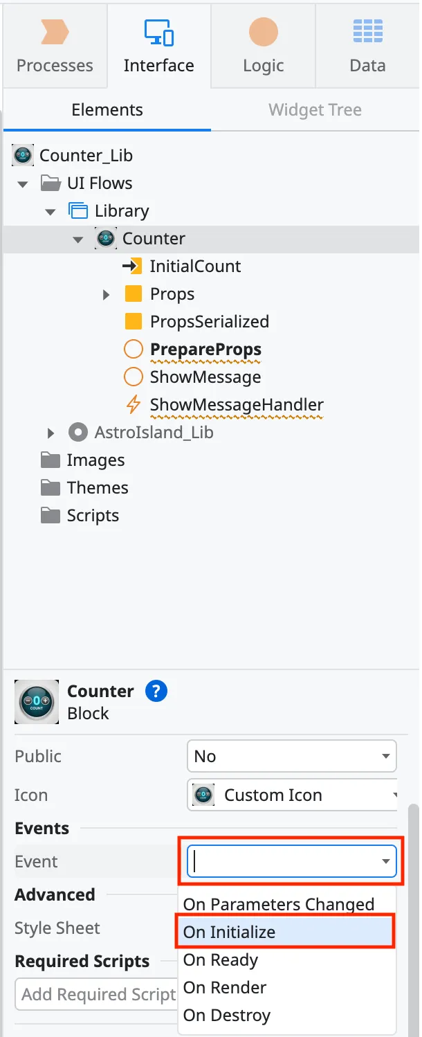 Add OnInitialize handler